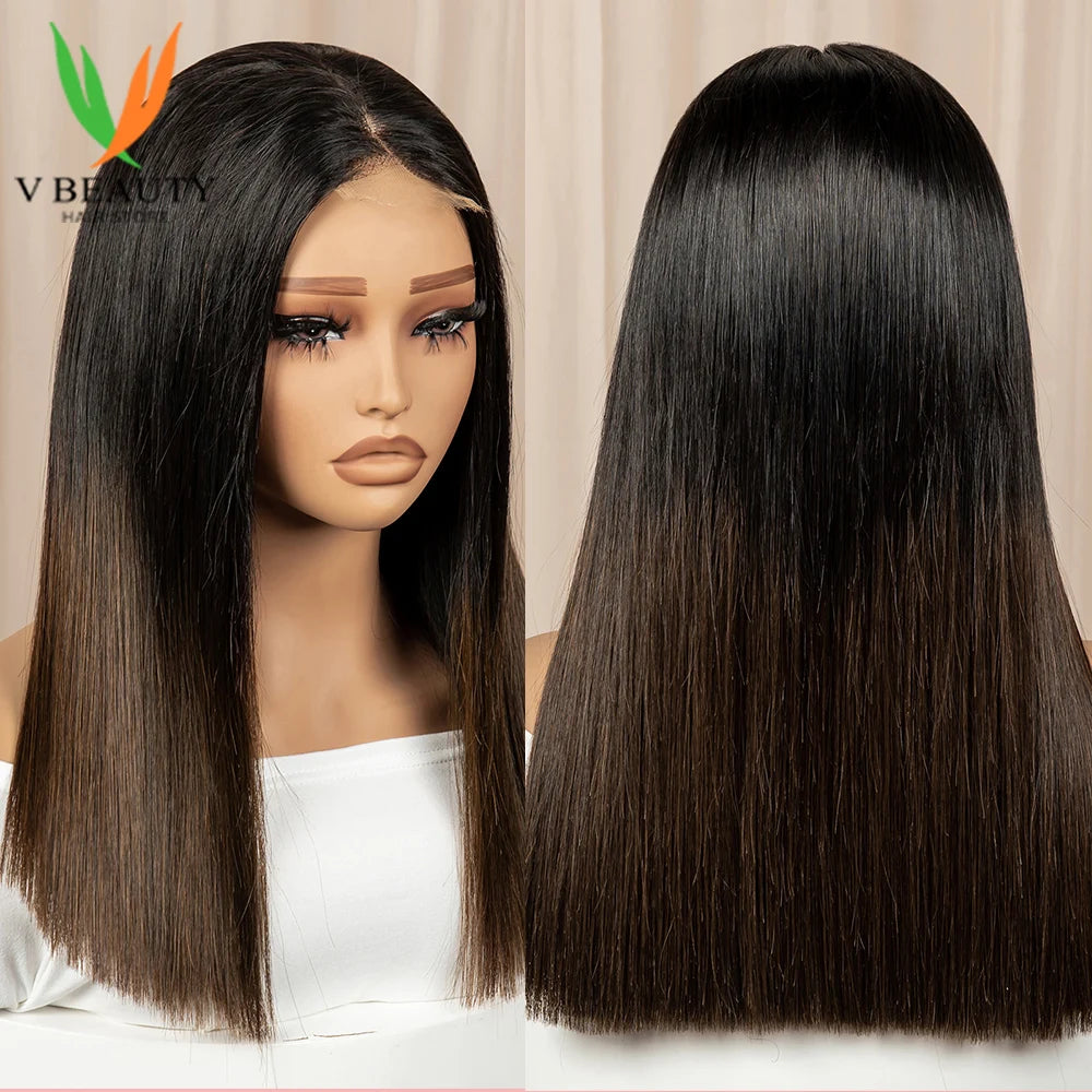 12-32 Inch 2X6 HD Lace Bob Human Hair Wigs Glueless Raw Hair Burmese Double Drawn Bone Straight Virgin Human Hair Wig for Women