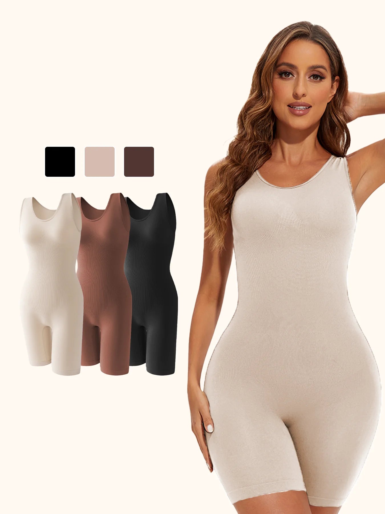 1PC Elastic Shapewear Bodysuits Comfortable Butt Lifter Underwear Bodysuit Waist Trainer Body Shaper Shapewear Wide Shoulder