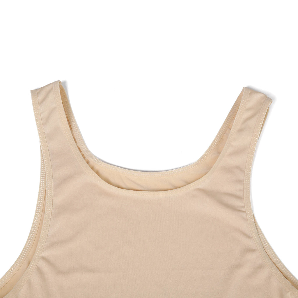 Men Shapewear Bodysuit Tummy Control Sexy Leotard Jock Strap Slimming Sleeveless Open Buttocks One-Piece Undershirt Shaper
