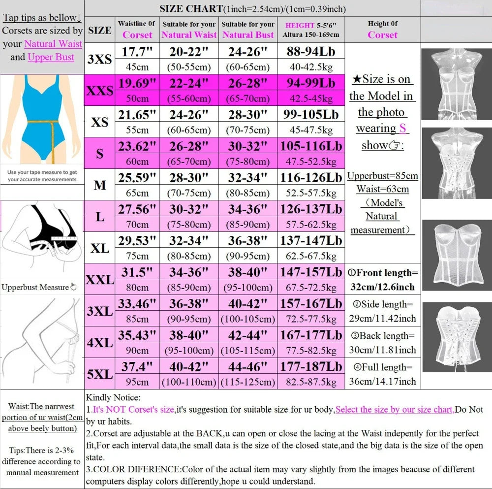 Sexy Thin Body Shaper Underwear Corset Waist Trainer Lingerie Lace Corsets Perspective Mesh Shapewear Women Fashion Clothes Faja