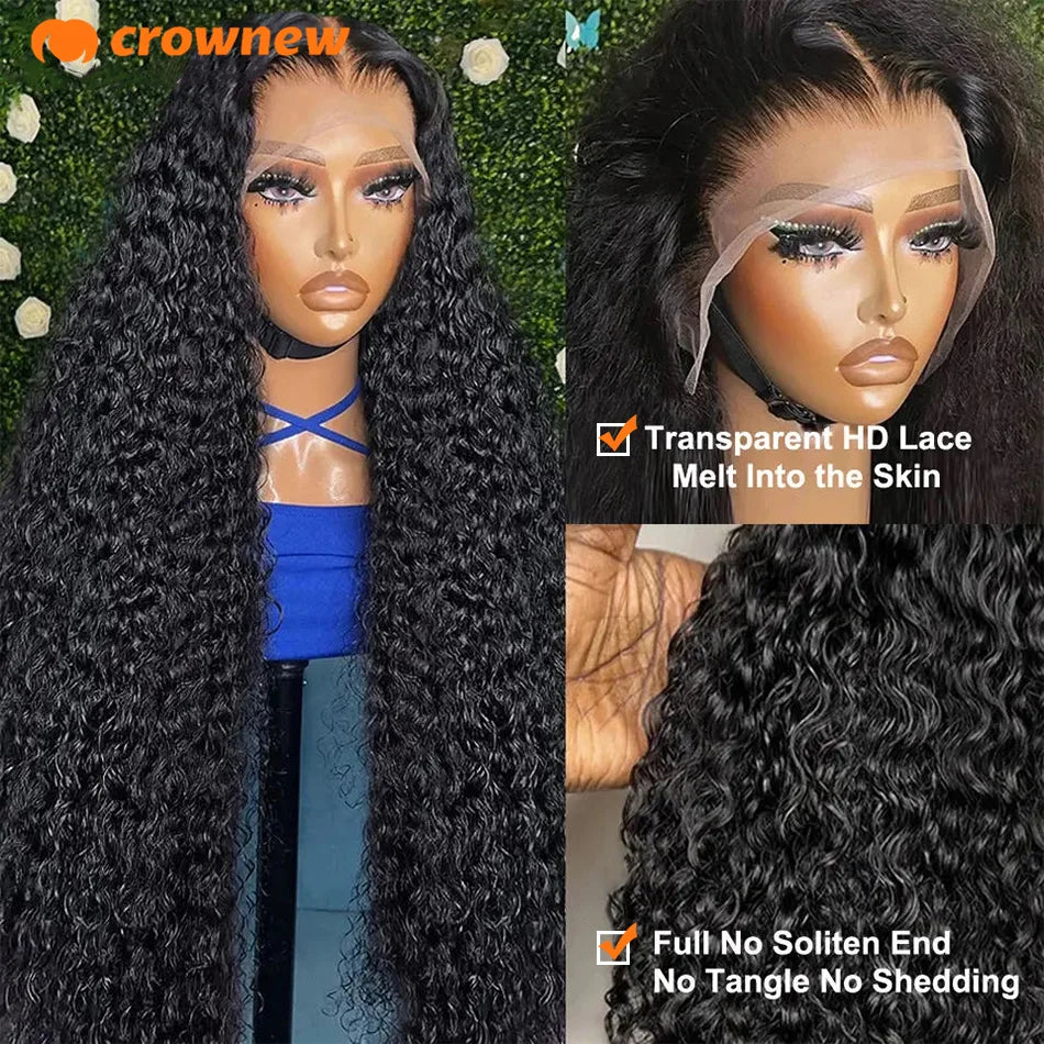 Curly Human Hair Wig 13X4 Lace Front Wig Human Hair 13x6 HD Lace Frontal Wig Human Hair Wigs Pre Plucked Real Human Hair Wig