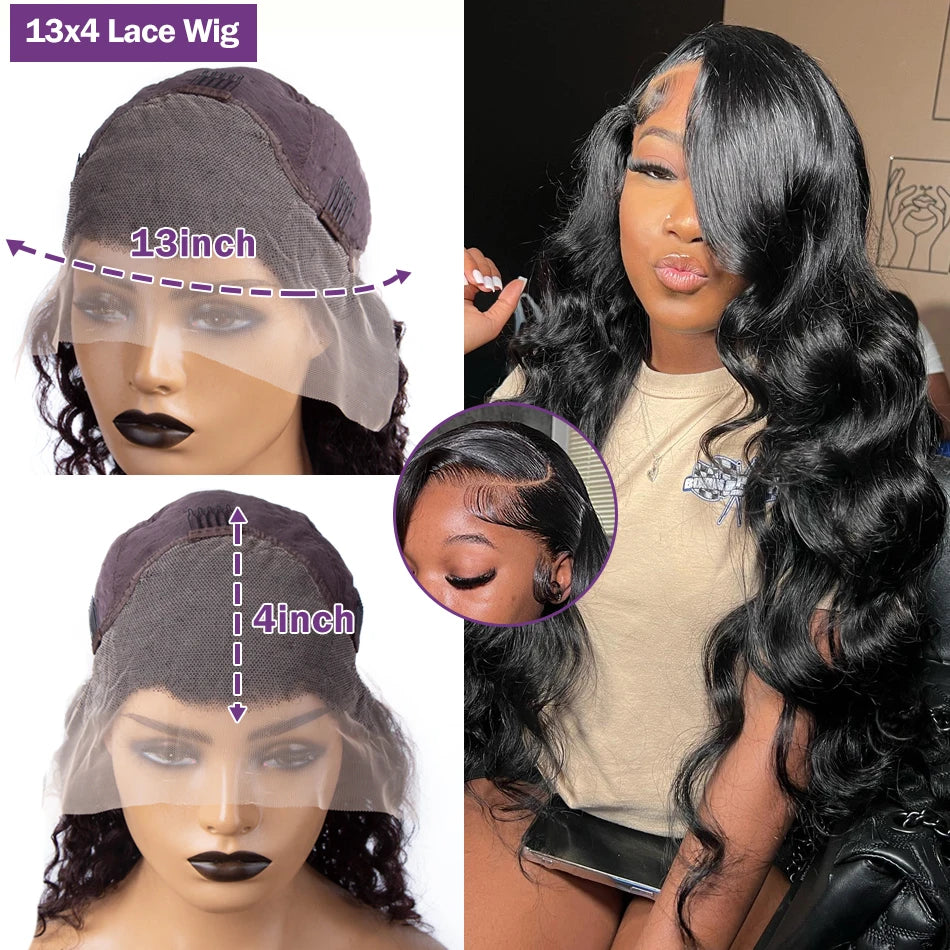 Glueless Body wave Brazilian Human Hairs(5X5 included)