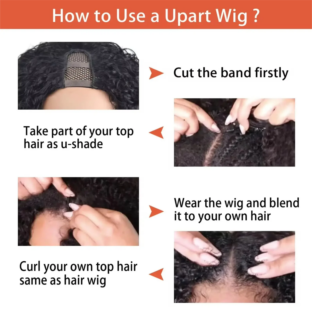 U Part Wig Body Wave Bob 250% Human Hair Wigs 8-16" For Women Brazilian Virgin Hair Natural Color Full Machine Made U Part Wigs