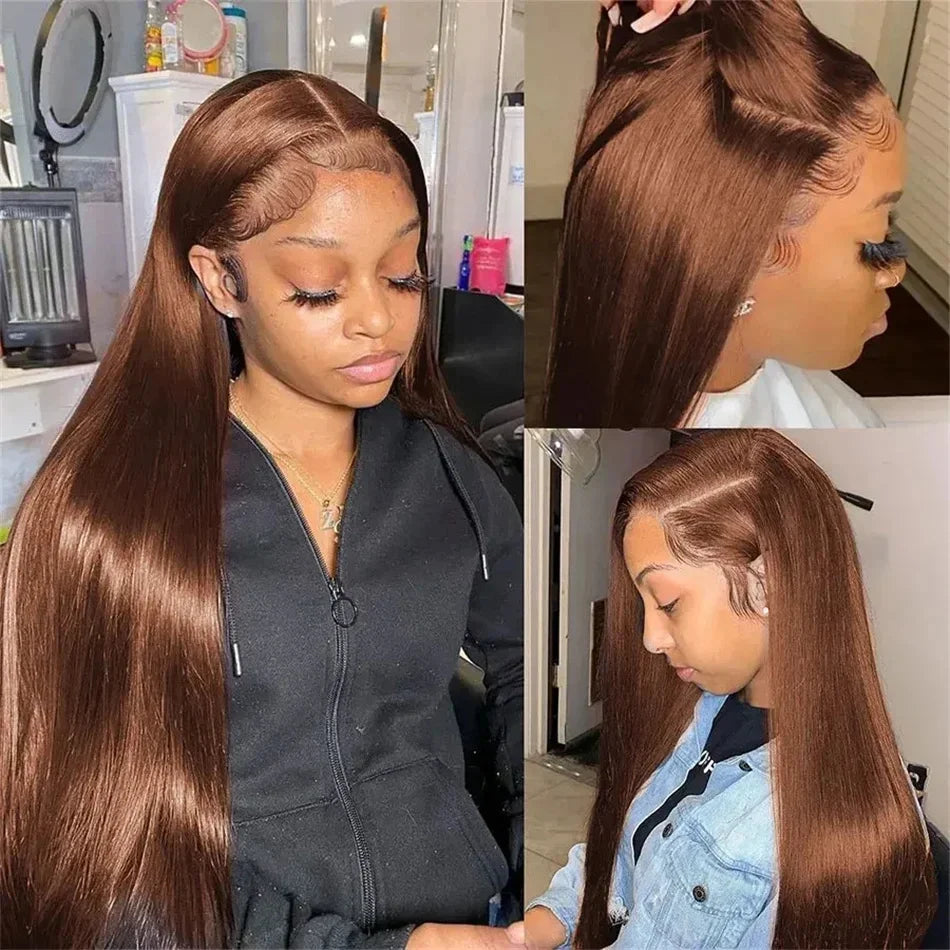 Chocolate Brown Brazilian Human Hairs