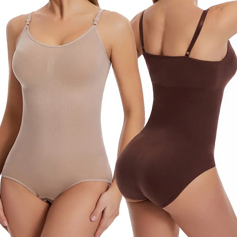 Bodysuit Shapewear Women Tank Top Tummy Control Full Body Shaper Anti Chafing Shorts Slimming Waist Trainer Butt Lifter