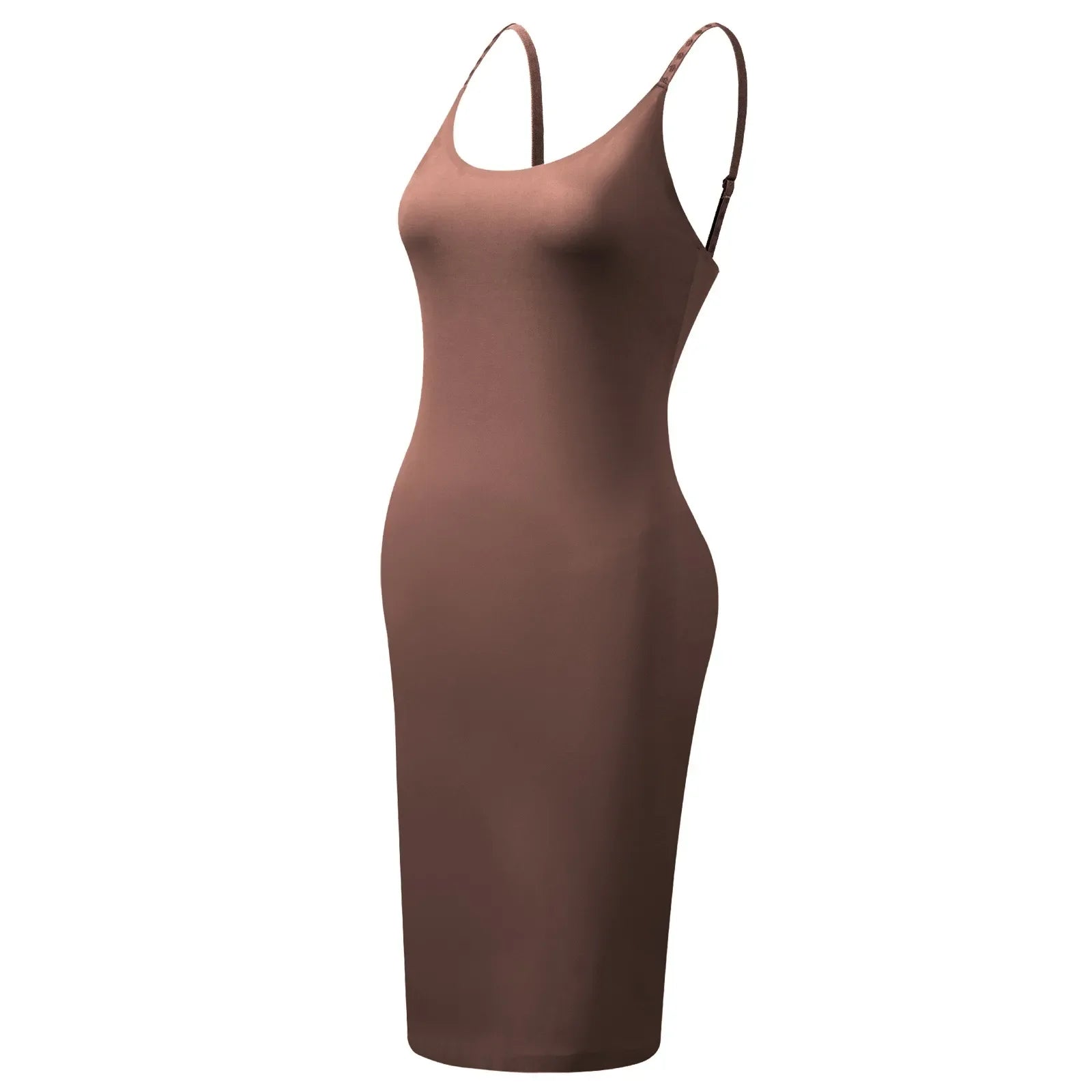 Shapewear Slips Under Dresses Dress Slips Body Shaper Tummy Control O-Neck Strap Slip Slimming Seamless Cami Slip Inner Dress