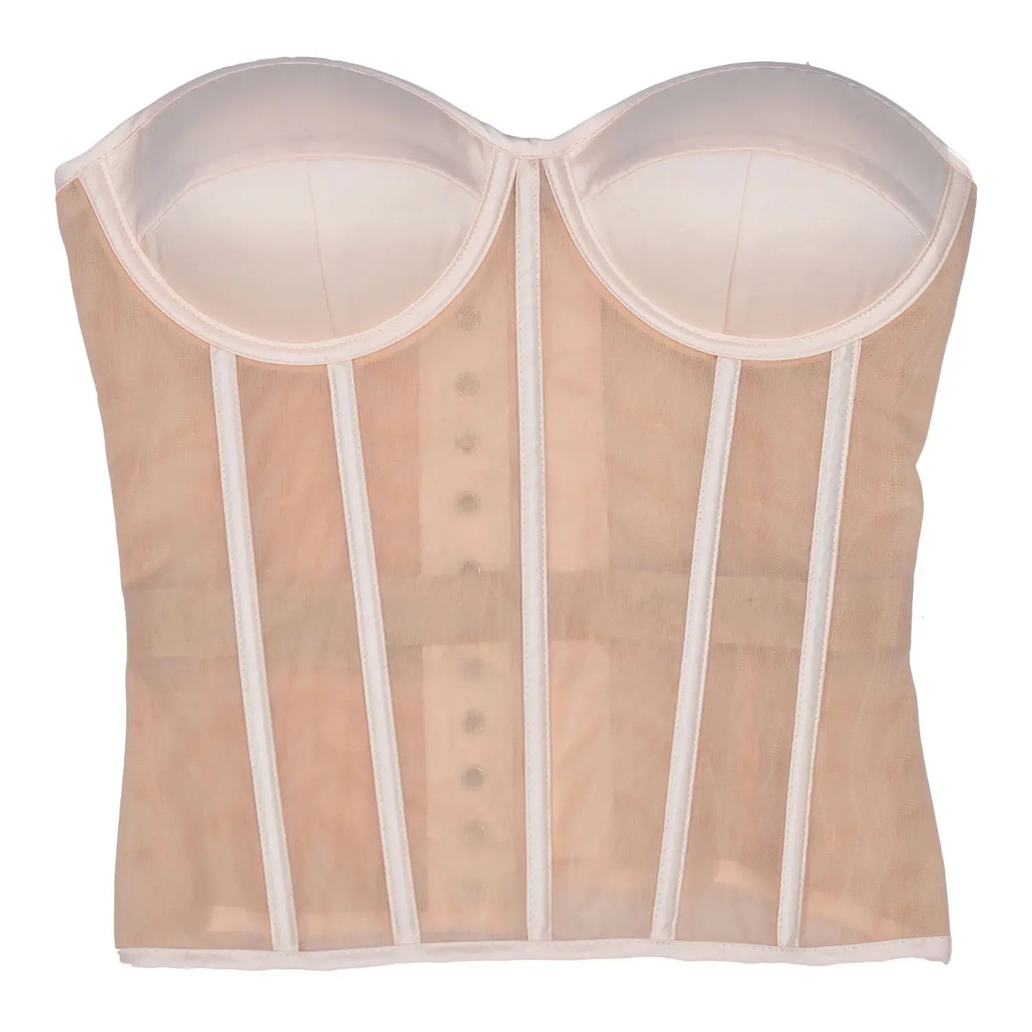 Sexy Thin Body Shaper Underwear Corset Waist Trainer Lingerie Lace Corsets Perspective Mesh Shapewear Women Fashion Clothes Faja