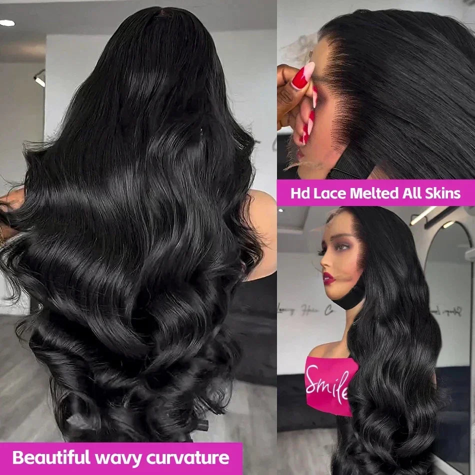 Glueless Body wave Brazilian Human Hairs(5X5 included)