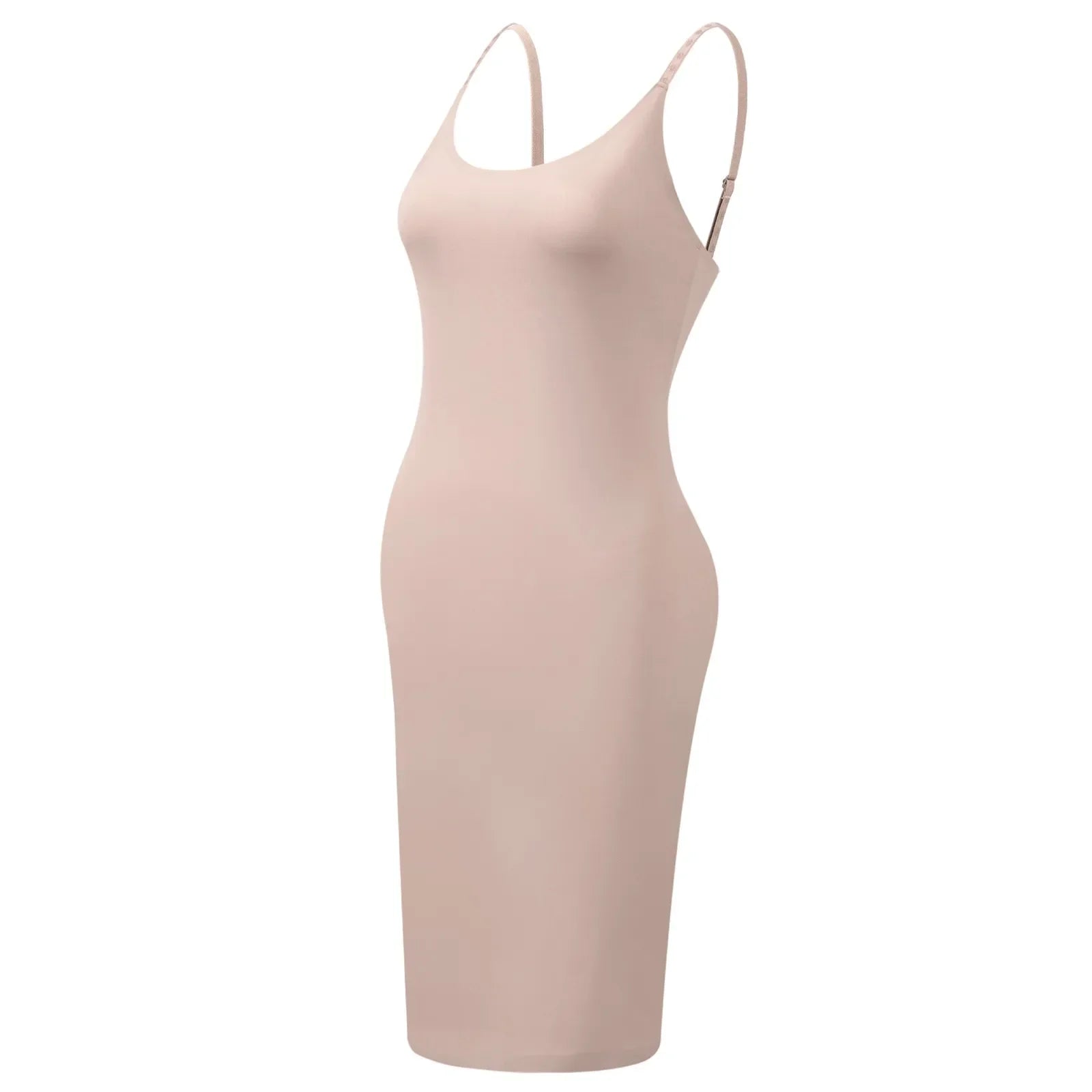 Shapewear Slips Under Dresses Dress Slips Body Shaper Tummy Control O-Neck Strap Slip Slimming Seamless Cami Slip Inner Dress
