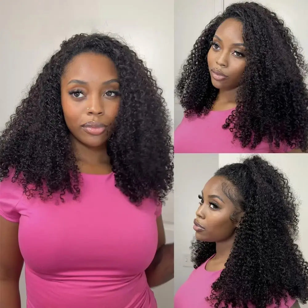 Short Curly Water Wave Brazilian Human Hairs