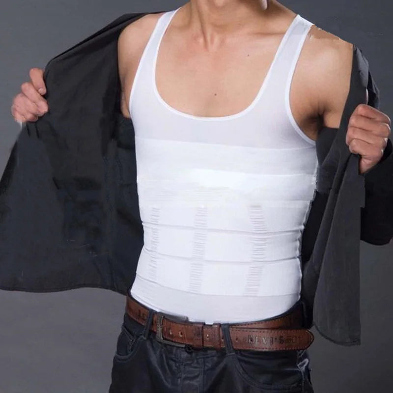 Men Shirt Slimming Body Shaper Vest Workout Tank Tops Abs Abdomen Undershirts Tank Top Shapewear Thermal Compression Shirt