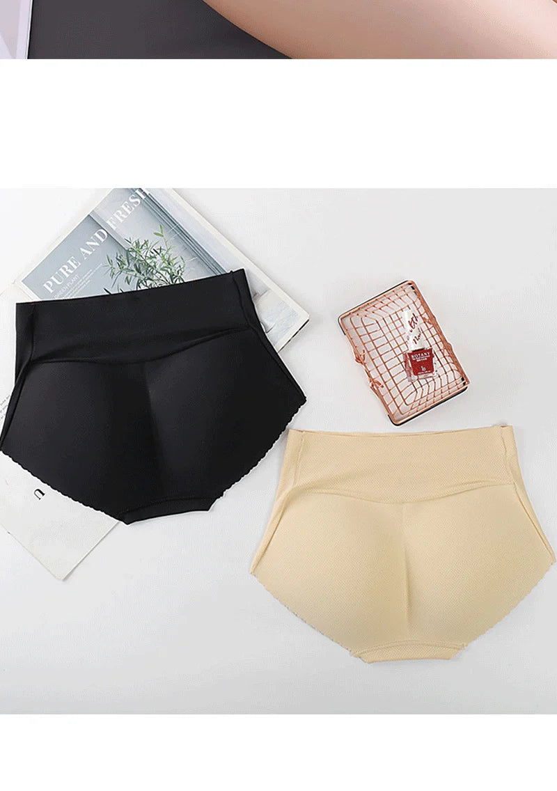 Shapewear Hip Enhancer Panties Women Mid Waist Butt Pad Underwear 1.8cm Padded Body Shaper Butt Lifter Panites