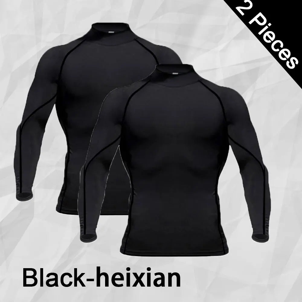 Men Workout Long Sleeve T- shirt Spring Autumn Gym Running Sport Men's T-shirts Fitness Sportswear Outdoor Tops For Men Clothes