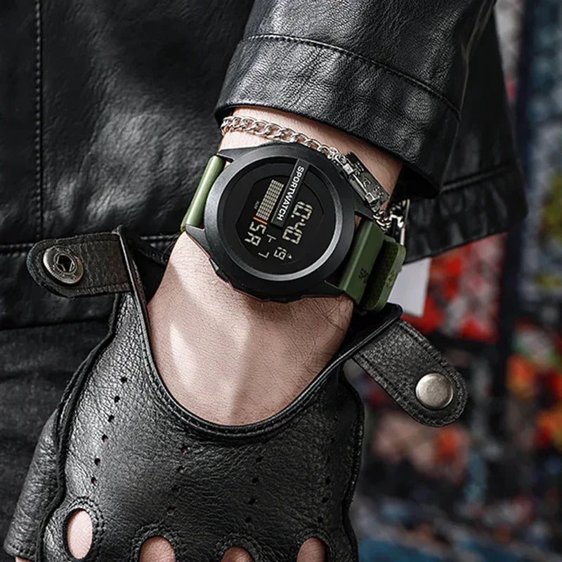 New Sport Watch for Man Digital Wristwatch Stopwatch Luminous Date Week Waterproof Men's  Clock Electronic Watch Relogio