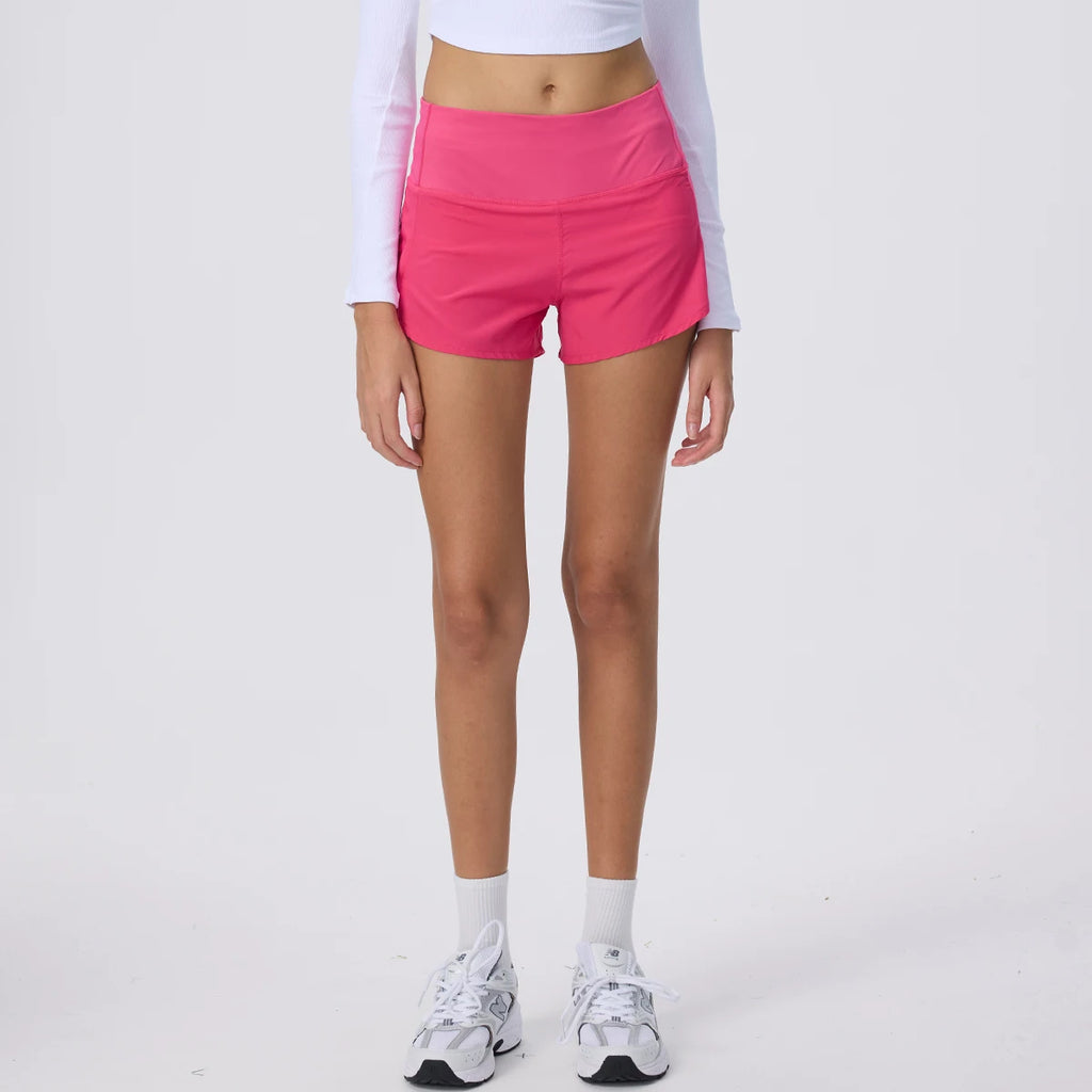 Summer Sports Yoga Wear Light-speed Dry Running Shorts Casual High-waisted Anti-walking Gym Sneakers Cycling Training Clothing