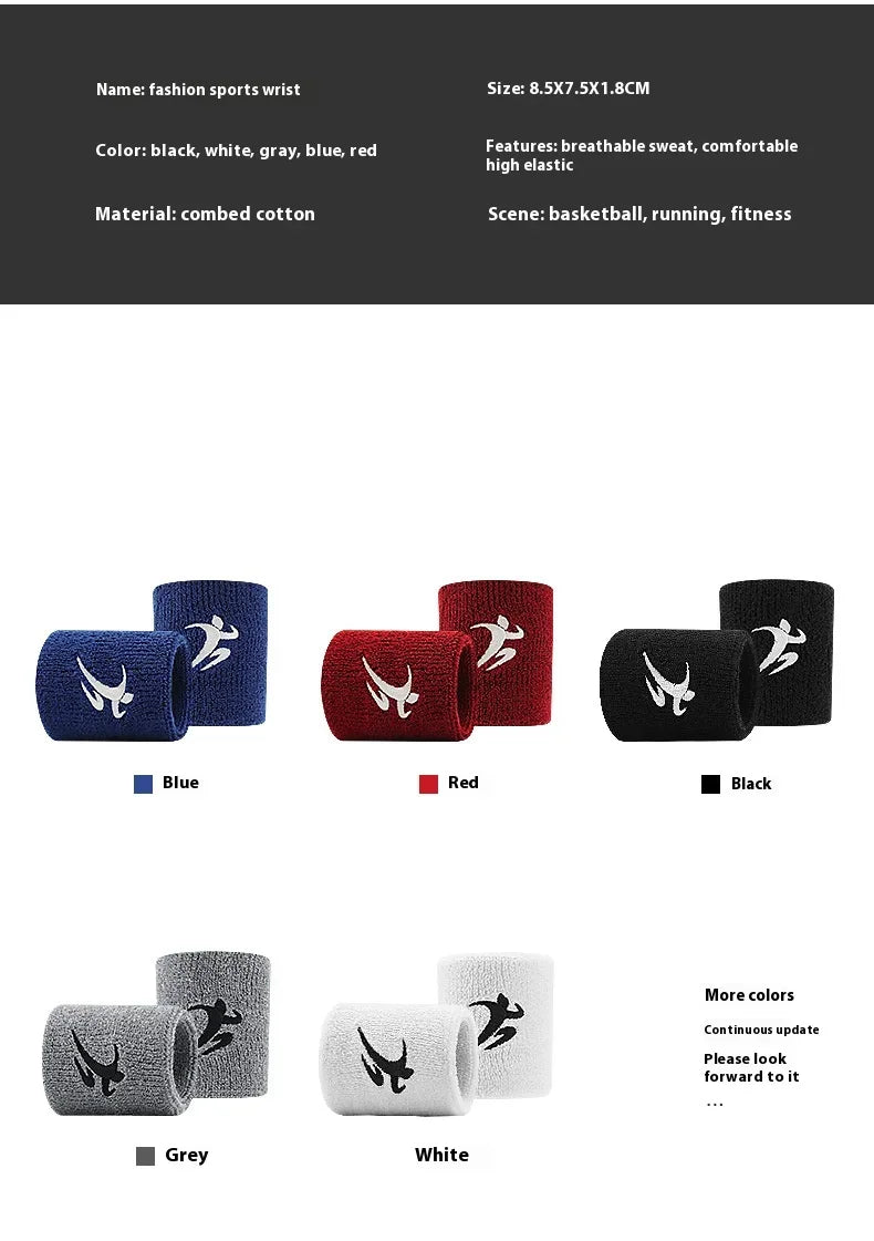 Sports Wristbands for Men Women - Breathable Sweat Absorbing Wrist Support for Running Basketball Tennis Gym Fitness Workout