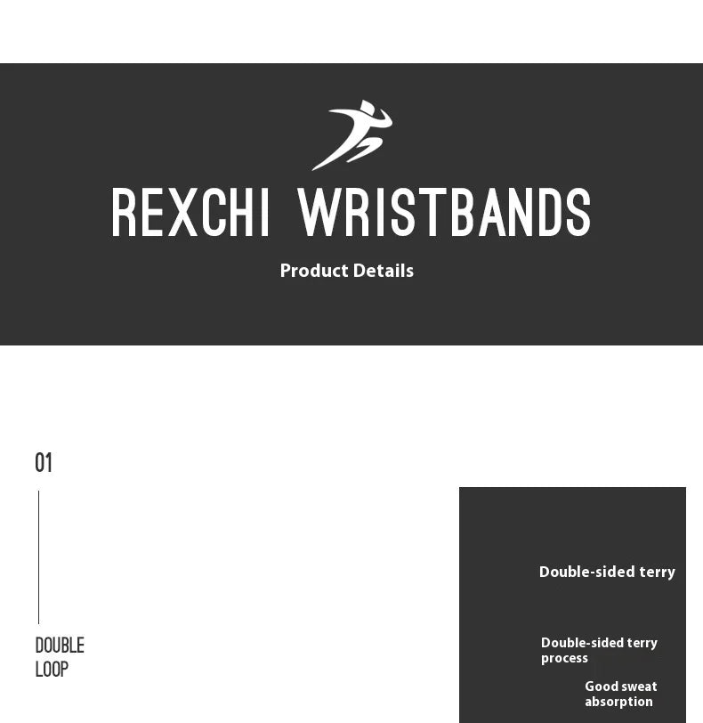 Sports Wristbands for Men Women - Breathable Sweat Absorbing Wrist Support for Running Basketball Tennis Gym Fitness Workout
