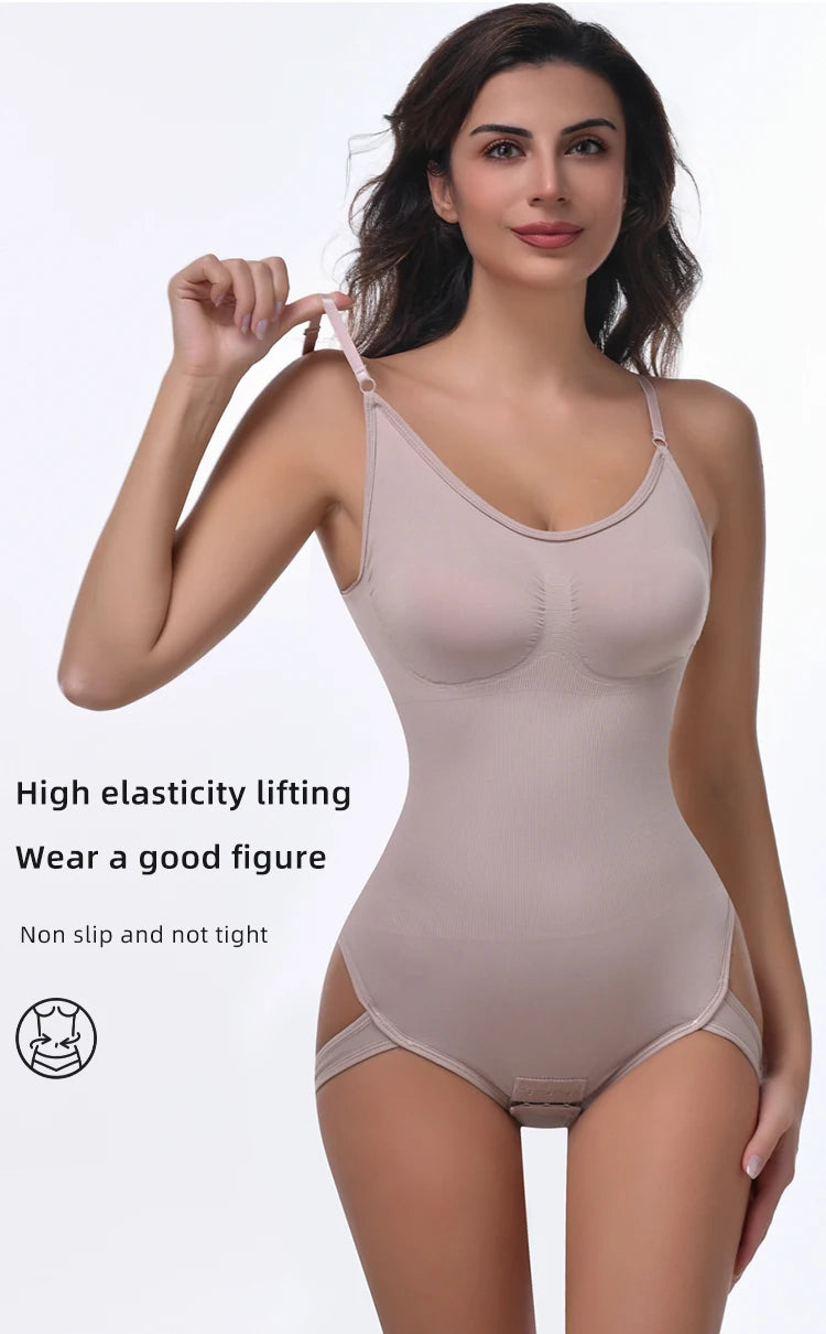 New Seamless Shapewear Slimming Ful Body Shaper Thongs Bodysuit Waist Trainer Body Shaping Sculpting Breast Women Top Underwear