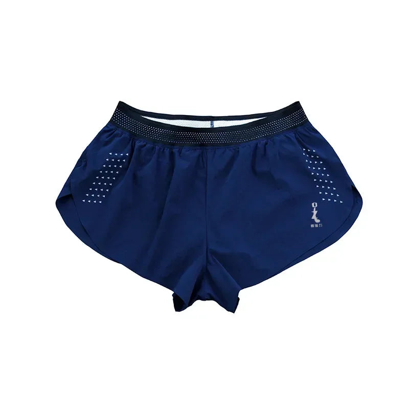 Sport Shorts Man Marathon Shorts with Inner Pocket  Long Distance Running Sport Pants Track Field Tights