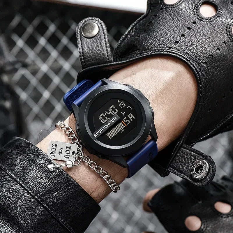 New Sport Watch for Man Digital Wristwatch Stopwatch Luminous Date Week Waterproof Men's  Clock Electronic Watch Relogio