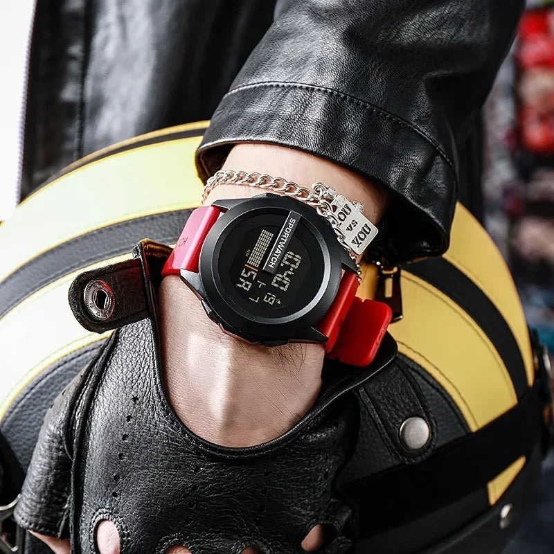 New Sport Watch for Man Digital Wristwatch Stopwatch Luminous Date Week Waterproof Men's  Clock Electronic Watch Relogio