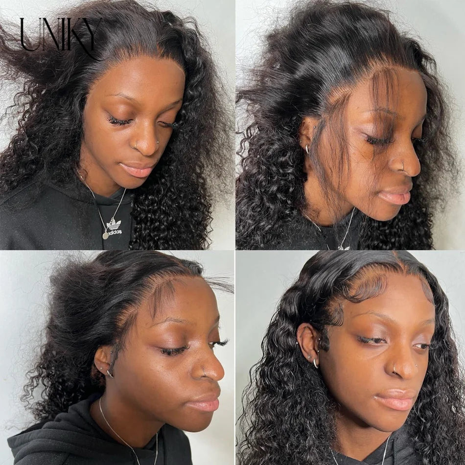 Kinky Curly Human Hair Bob Wig Water Lace Front original Human Hair Wigs For Women PrePlucked Brazilian 13x4 Lace Frontal Wig
