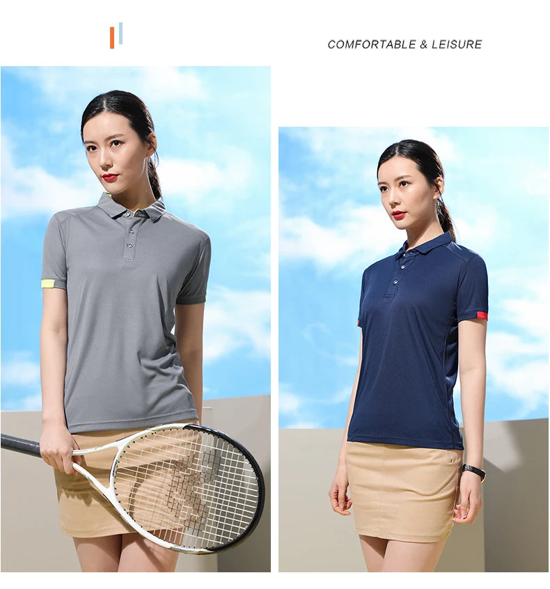 Customized Sport Polo Shirt for Men Women Quick Drying Turn Collar Blouse Golf Wear Mens Design Shirts Pickleball Horse Clothing