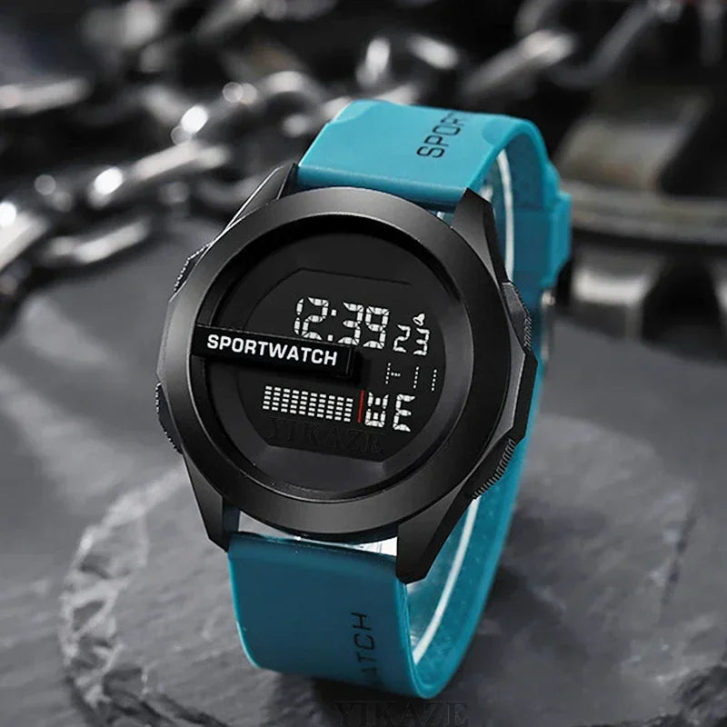 New Sport Watch for Man Digital Wristwatch Stopwatch Luminous Date Week Waterproof Men's  Clock Electronic Watch Relogio