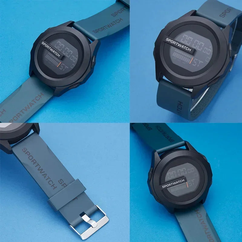 New Sport Watch for Man Digital Wristwatch Stopwatch Luminous Date Week Waterproof Men's  Clock Electronic Watch Relogio