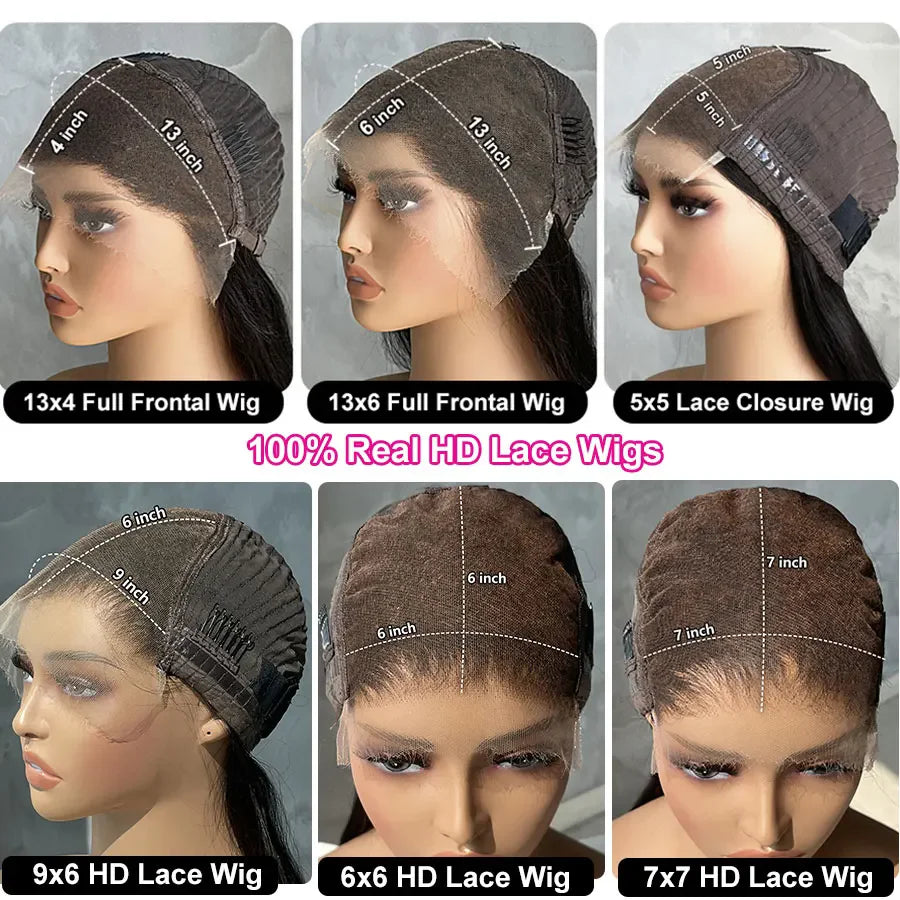 Burmese Curly Human Hair Wigs 12A Brazilian Hair 13x6 13x4 HD Lace Frontal Wigs Human Hair 250% Density 5x5 HD Lace Closure Wigs