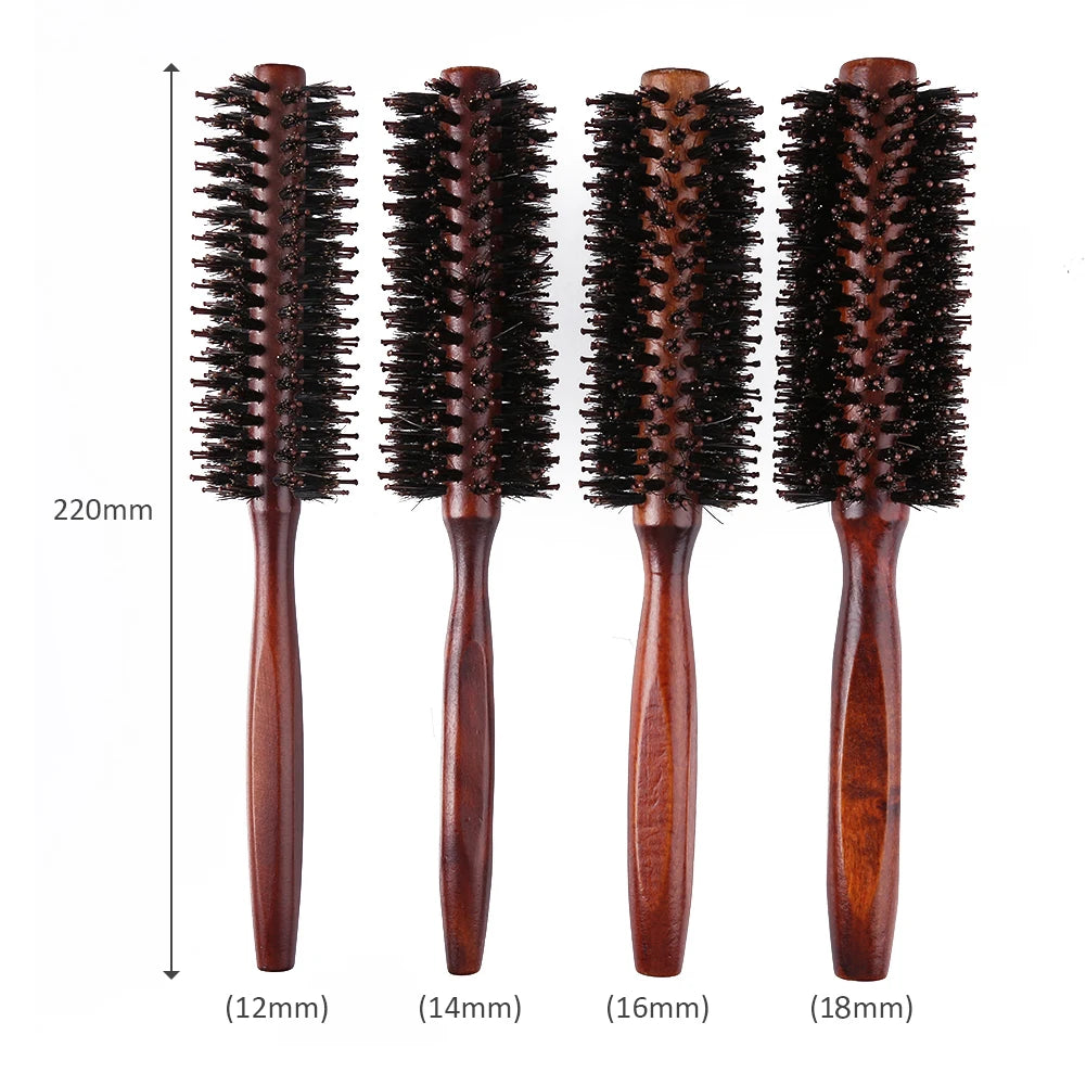 Round Hair Brush Anti Slip Handle