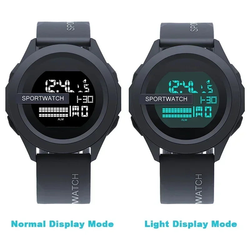 New Sport Watch for Man Digital Wristwatch Stopwatch Luminous Date Week Waterproof Men's  Clock Electronic Watch Relogio