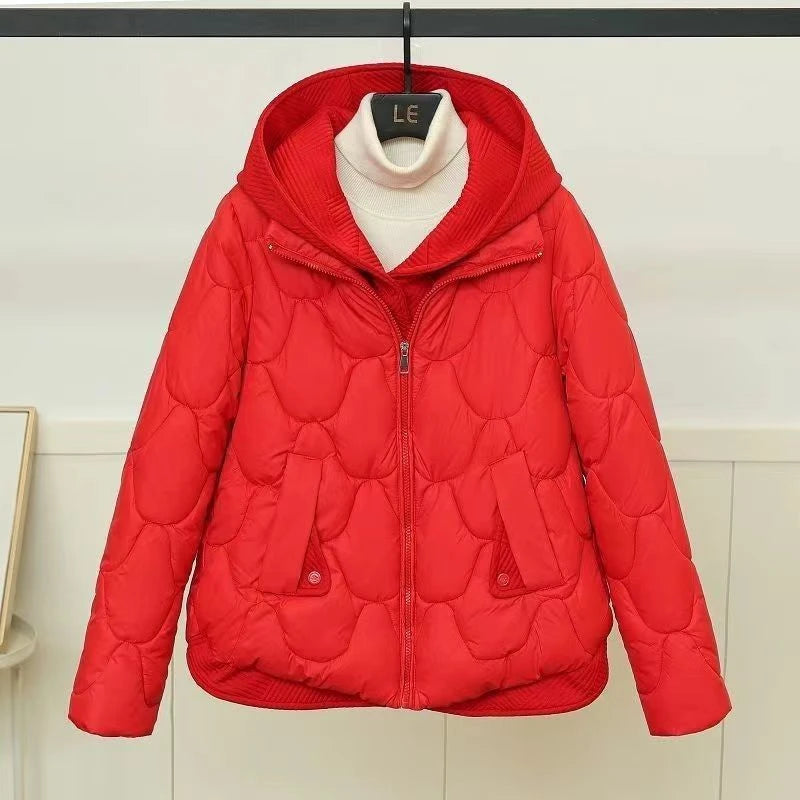 Fashion Loose Cropped Coat Women Jacket Women Parkas Warm Puffer Jackets Casual Coat