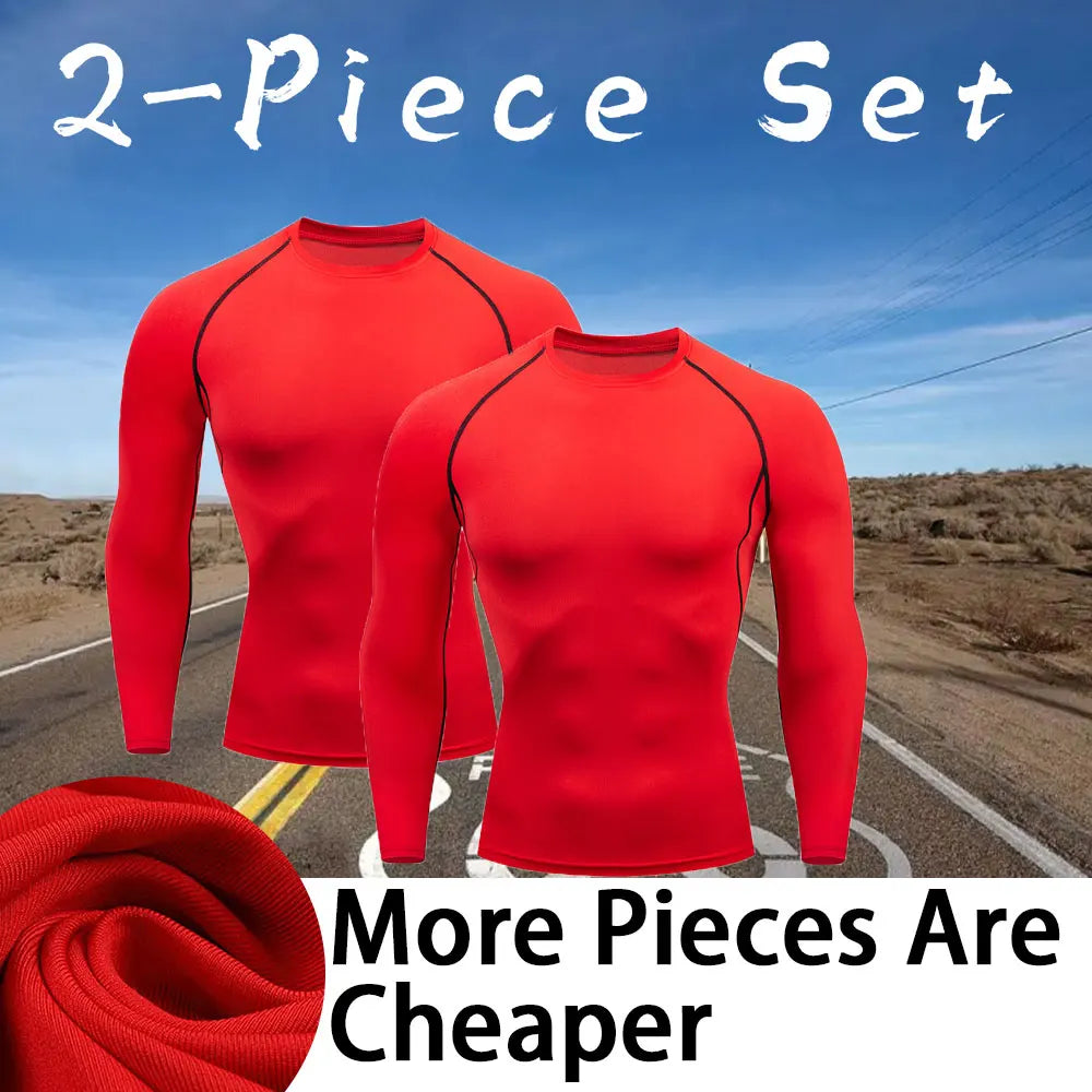 Men Workout Long Sleeve T- shirt Spring Autumn Gym Running Sport Men's T-shirts Fitness Sportswear Outdoor Tops For Men Clothes