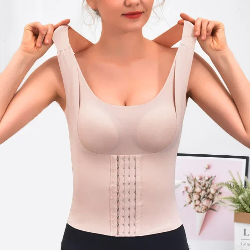 3-in-1 Waist Buttoned Bra Shapewear for Women Waist Shaper Women's Shapewears Snatch Bra - 3-in-1 Waist Trainer Bras Daily