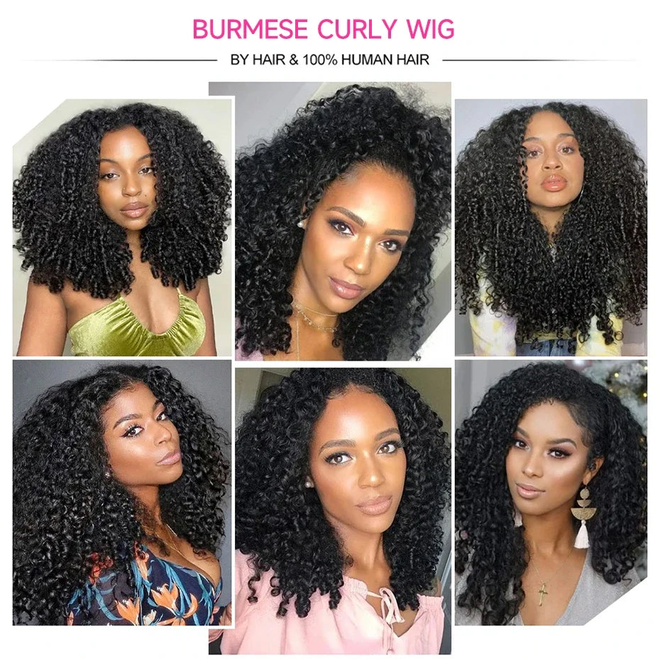 Glueless Wear Curly Brazilian Human Hairs