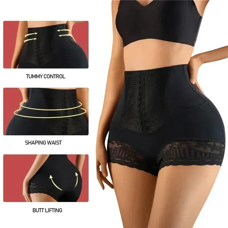 Women's Shapewear Panties High Waist Flat Belly Shorts Butt Lifter Body Shaper Slimming Underwear Postpartum Belly Shaping Panty