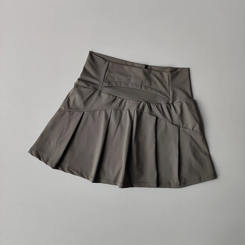 Women's High Waist Sports Short Skirt Quick Dry Fitness Yoga Running Tennis Golf Wear Summer Sport Skirts