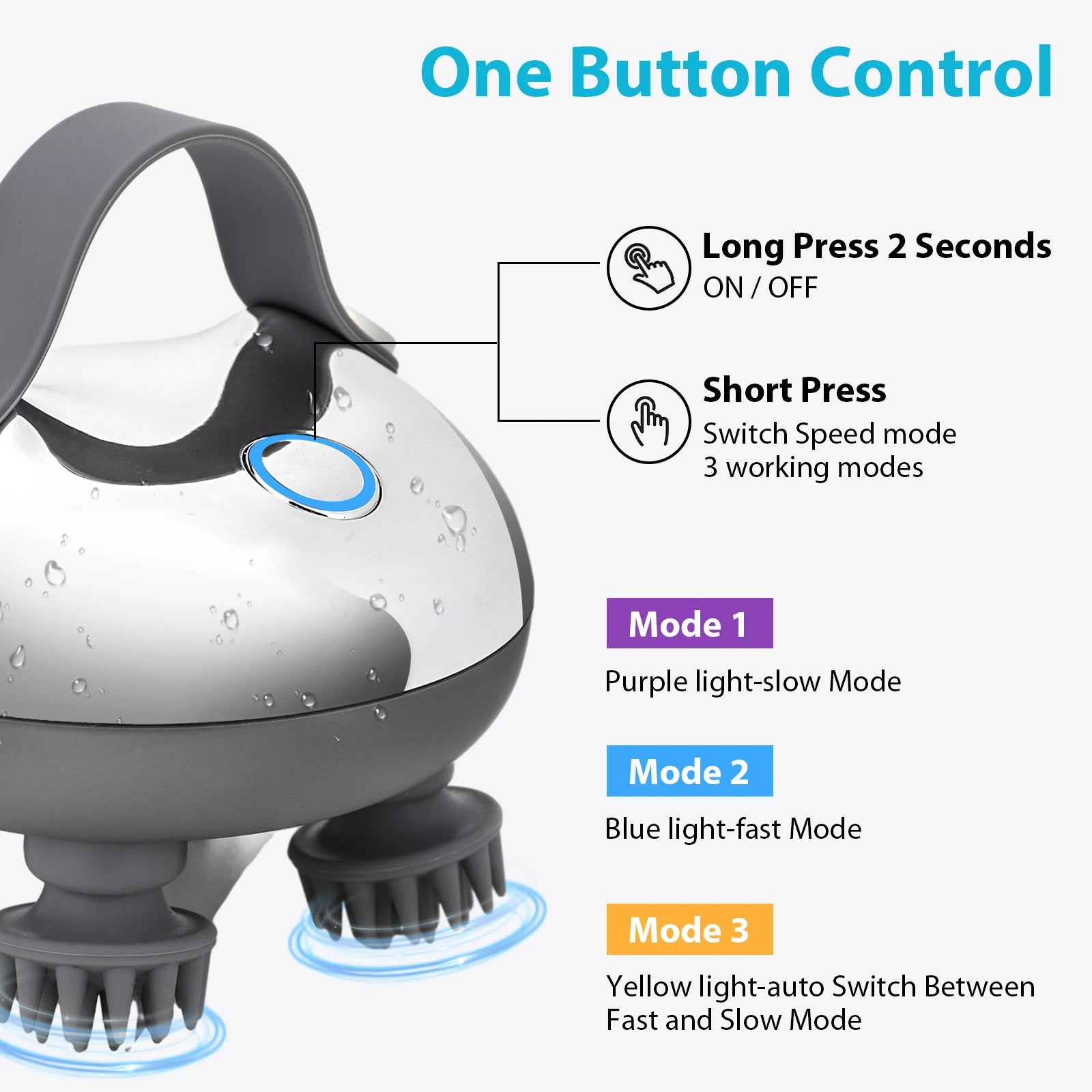 Electric Scalp Massager for Hair Growth Stress Relax