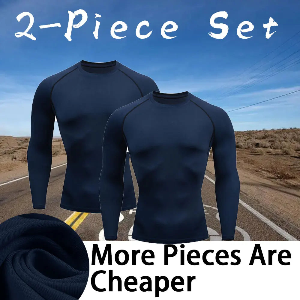 Men Workout Long Sleeve T- shirt Spring Autumn Gym Running Sport Men's T-shirts Fitness Sportswear Outdoor Tops For Men Clothes