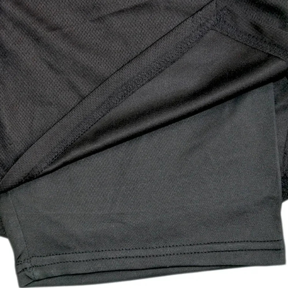 Men Sport Shorts Sportswear Double-deck Running Shorts 2 In 1 Beach Bottoms Summer Gym Fitness Training Jogging Short Pants Men