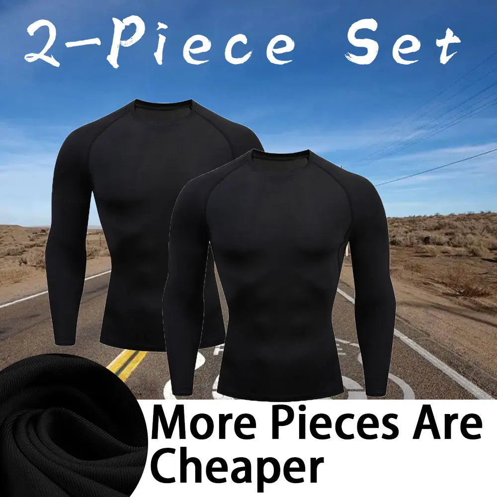 Men Workout Long Sleeve T- shirt Spring Autumn Gym Running Sport Men's T-shirts Fitness Sportswear Outdoor Tops For Men Clothes