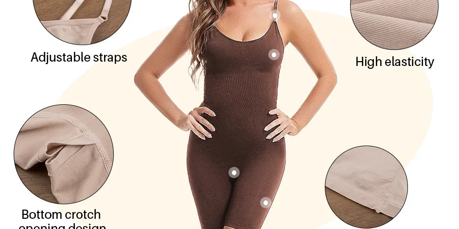 1PC Elastic Shapewear Bodysuits Comfortable Butt Lifter Underwear Bodysuit Waist Trainer Body Shaper Shapewear Wide Shoulder