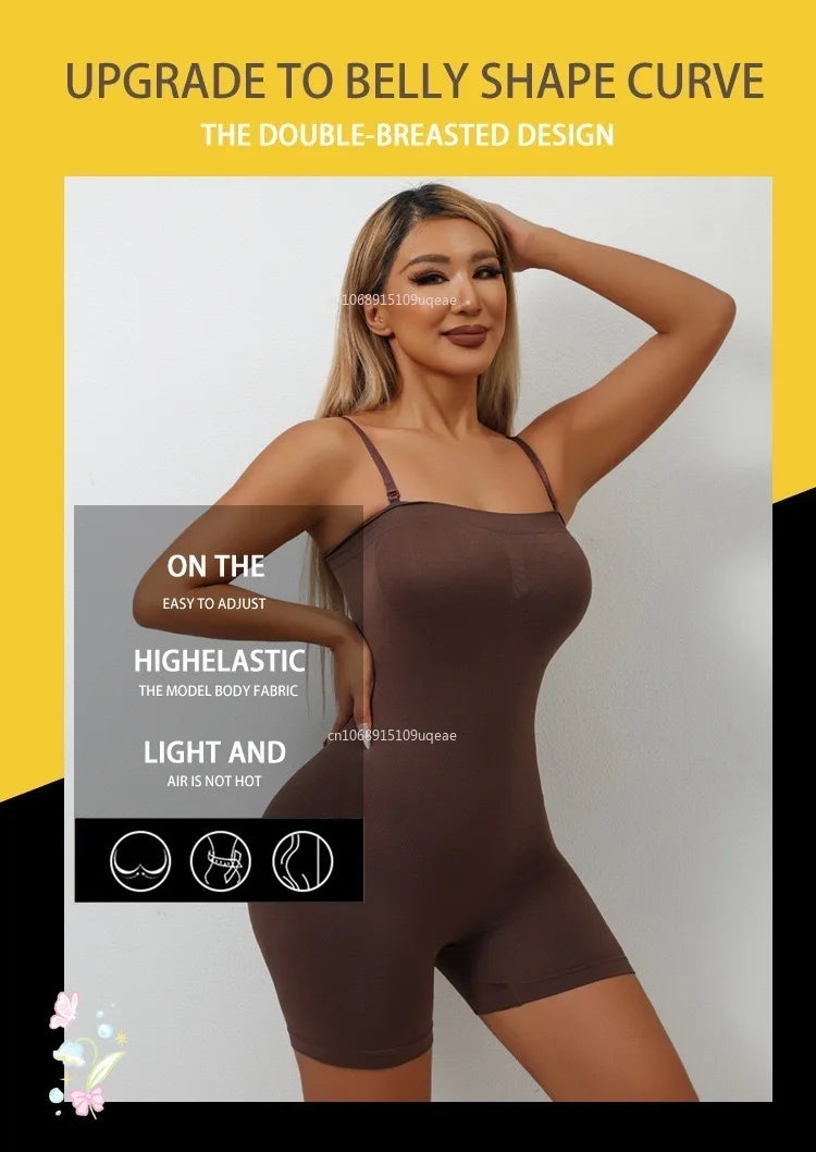Smoothing Shapewear Bodysuit for Women Tummy Control Body Shaper Waist Trainer Skinny Underwear Off Shoulder Bustier Tube Top