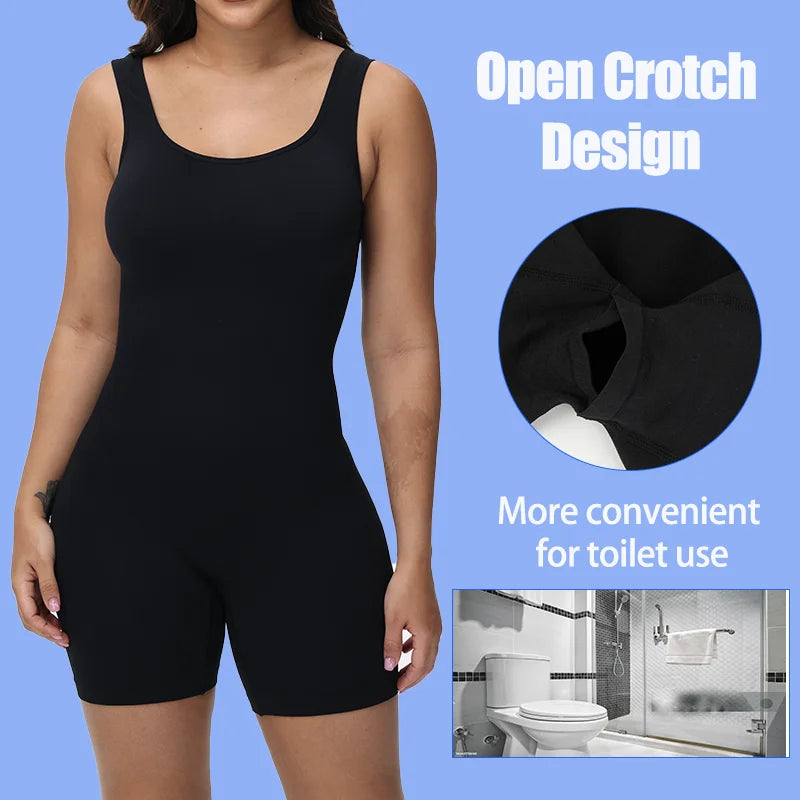 Compression Shapewear for Women Wide Shoulder Full Body Shaper Waist Trainer Tummy Control Underwear Hip Enhancer Sexy Bodysuit