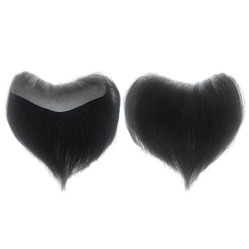 V Frontal Toupee for Men Wigs 2.5x16 Thin Skin PU V Loop Men Toupee Breathable V Style Front Wigs Blonde Color Forehead Hairline