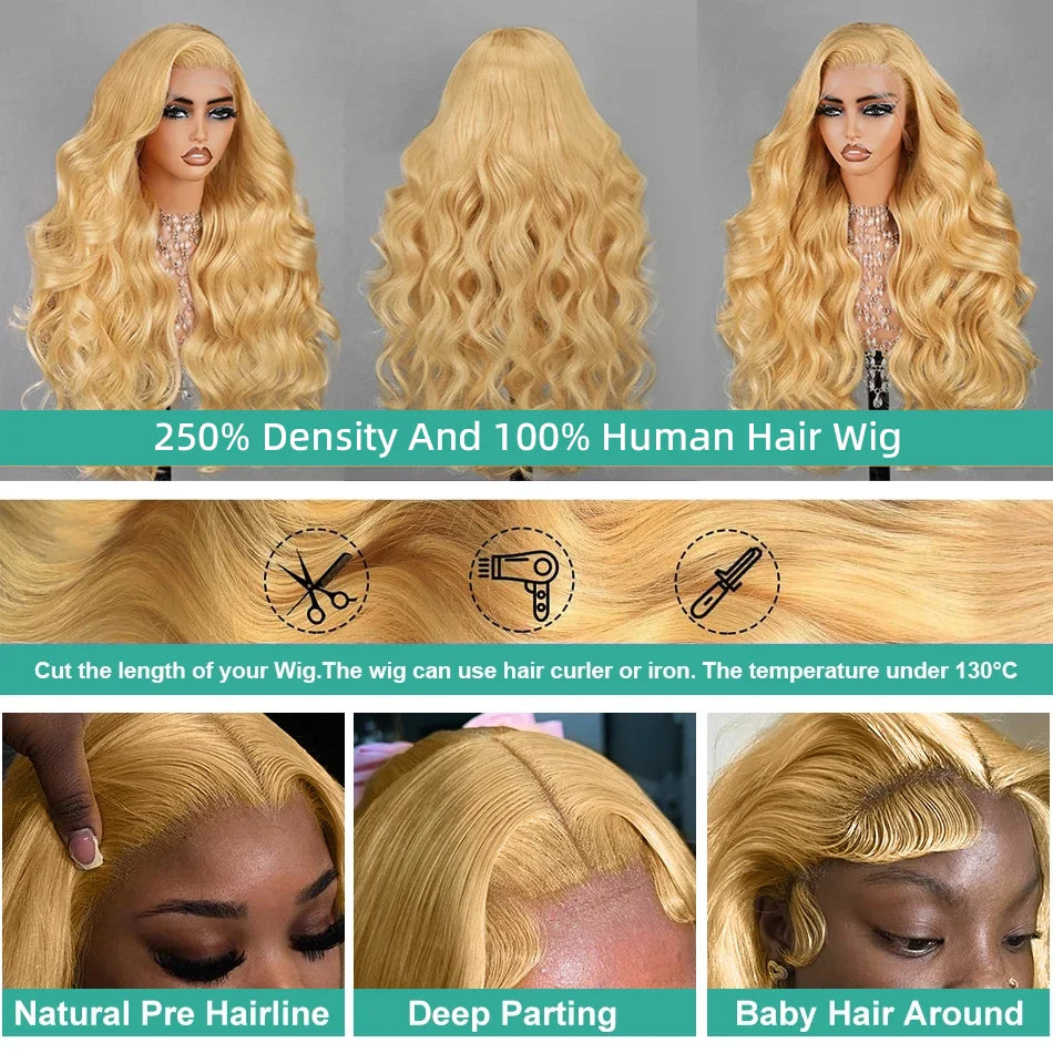 Honey Blonde Brazilian Human Hairs