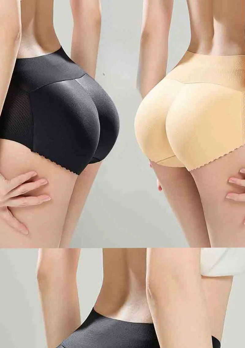 Shapewear Hip Enhancer Panties Women Mid Waist Butt Pad Underwear 1.8cm Padded Body Shaper Butt Lifter Panites