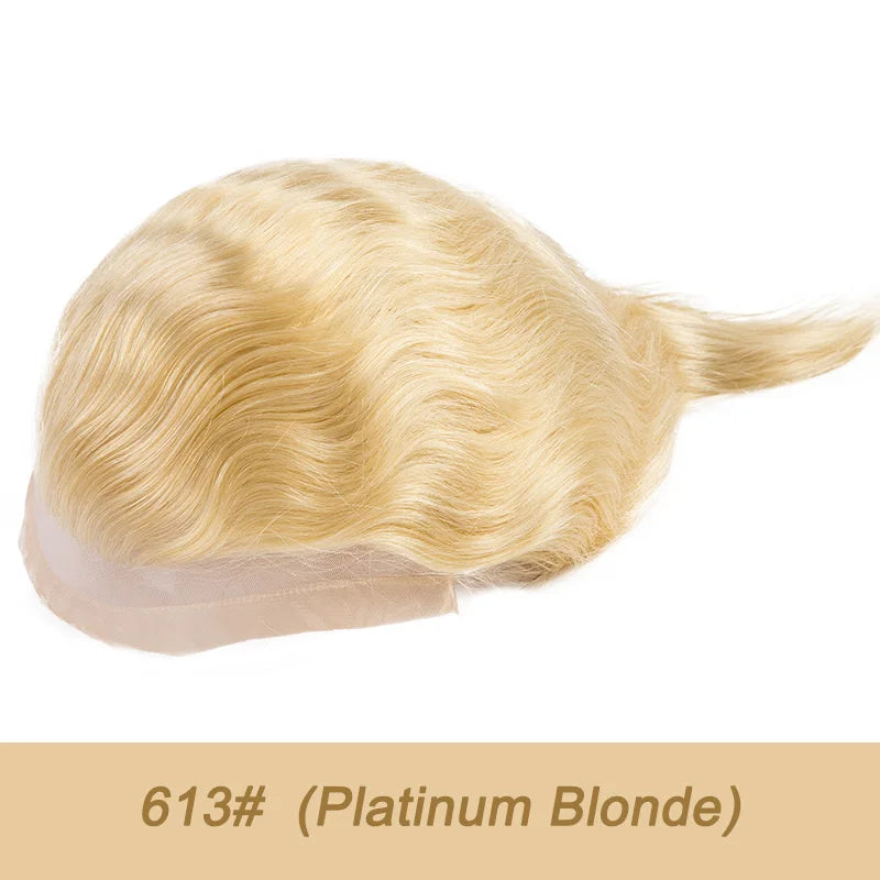 Men Wig Gray Hair Natural Haline Lace Front with Mono Top 6" Men's Capillary Prothesis Durable Toupee Men Wigs For Man