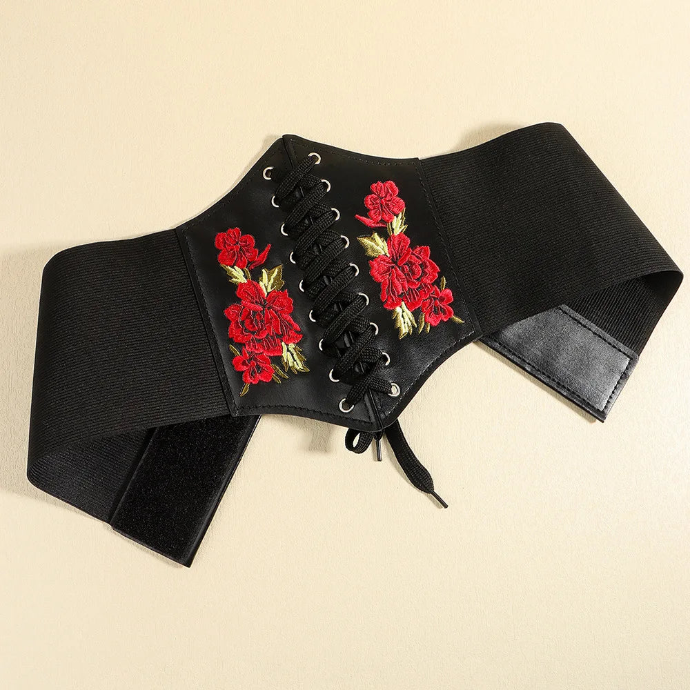 Black Body Shapewear Women Gothic Clothing Underbust Waist Cincher Trainer Pu Leather Elastic Sexy Bridal Corsets and Bustiers